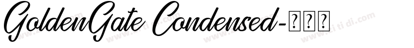 GoldenGate Condensed字体转换